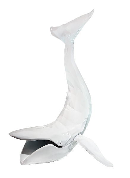 WHALE - Glossy Resin - White