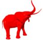 ELEPHANT - Résine Classique - Rouge