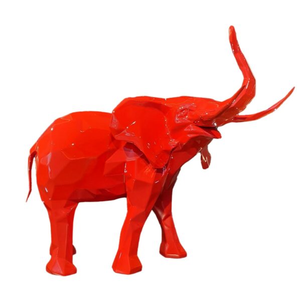 ELEPHANT - Résine - Classique - Rouge Brillant