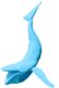 WHALE - Glossy Resin - Twitter blue