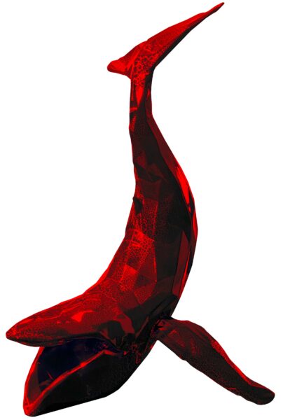 WHALE - Chrome Crackled - Red