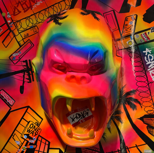 WILD KONG RELIEF - Tag resin - Galeries Orlinski WILD KONG RELIEF - Tag resin
