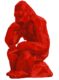 THINKER KONG - Résine Classique - Rouge