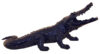 CROCODILE - Résine Métallisée - Bleu Mauritius - Galeries Richard Orlinski CROCODILE - Résine Métallisée - Bleu Mauritius