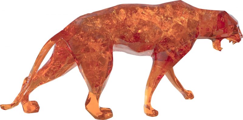 PANTHER - Cristal Fractale resin - Galeries Richard Orlinski PANTHER - Cristal Fractale resin