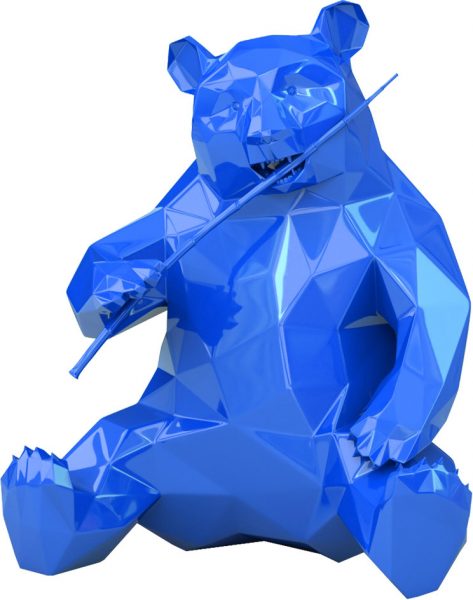 PANDA - Metallic resin - Mick blue