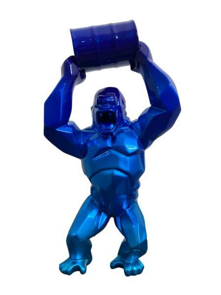 WILD KONG OIL - Metallic resin - Gradient Blue - Galeries Orlinski WILD KONG OIL - Metallic resin - Gradient Blue