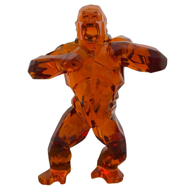 WILD KONG - Résine Cristal Clear - Ambre - Galeries Orlinski WILD KONG - Résine Cristal Clear - Ambre