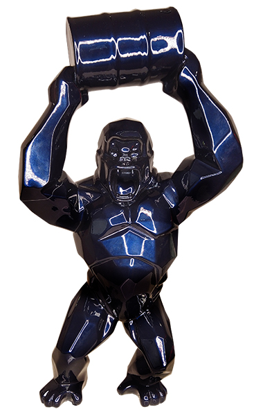 WILD KONG OIL - Metallic resin - Mauritius blue - Galeries Orlinski WILD KONG OIL - Metallic resin - Mauritius blue