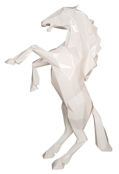 CABRED HORSE - Classic Resin - Brilliant white