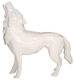 HOWLING WOLF - Glossy Resin - White - Galeries Orlinski HOWLING WOLF - Glossy Resin - White