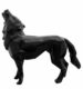 HOWLING WOLF - Glossy Resin - Black
