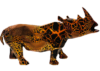 RHINOCEROS - Résine Crackled Chrome - Orange