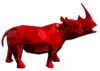 RHINOCEROS - Résine Métallisée - Rouge flamme