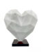 HEART - Metallic resin - Pearly white