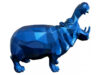 HIPPOPOTAMUS - Metallic resin - Sams Blue