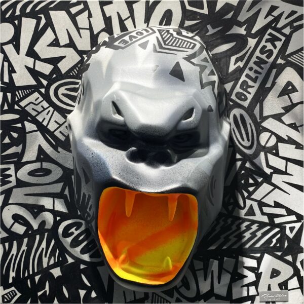 WILD KONG BAS RELIEF - Résine Tag Mat