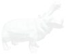HIPPOPOTAMUS - Glossy Resin - White
