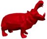 HIPPOPOTAMUS - Metallic - Flame red