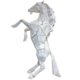HORSE - Résine Crackled Chrome - Blanc