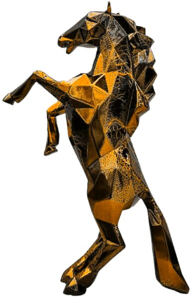 HORSE - Chrome Crackled - Orange