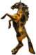 HORSE - Chrome Crackled - Orange