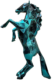 HORSE - Chrome Crackled - Turquoise
