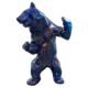 STANDING BEAR - Chrome Crackled - Blue