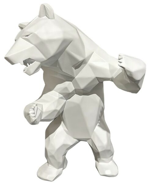 STANDING BEAR - Matte resin - White