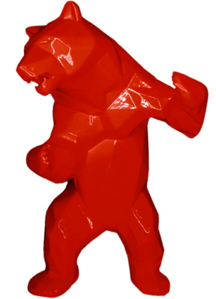 STANDING BEAR - Résine Classique - Rouge Orlinski