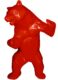 STANDING BEAR - Résine Classique - Rouge Orlinski