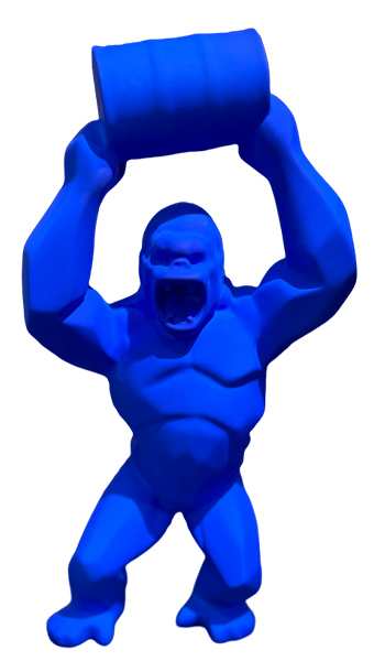 WILD KONG OIL - Resin - Blue Up - Galeries Orlinski WILD KONG OIL - Resin - Blue Up