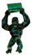 WILD KONG OIL - Resin Crackled Chrome - Green - Galeries Orlinski WILD KONG OIL - Resin Crackled Chrome - Green