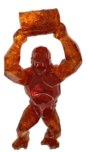 WILD KONG OIL - Crystal Full Fractale resin - Ambre - Galeries Orlinski WILD KONG OIL - Crystal Full Fractale resin - Ambre