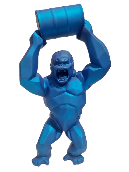 WILD KONG OIL - Matte resin - Blue - Galeries Orlinski WILD KONG OIL - Matte resin - Blue
