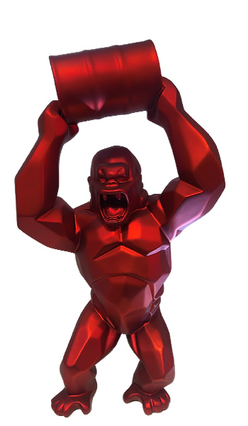WILD KONG OIL - Matte resin - Flame red - Galeries Orlinski WILD KONG OIL - Matte resin - Flame red