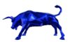 BULL - Metallic resin - Blue