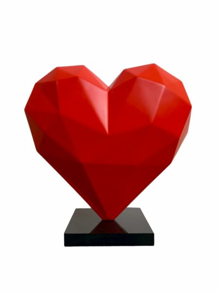 HEART - Résine Mat - Rouge Orlinski - Galeries Orlinski HEART - Résine Mat - Rouge Orlinski