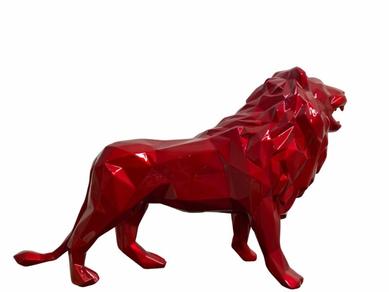 LION - Metallized resin - Flame red
