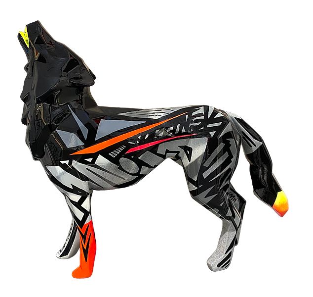 HOWLING WOLF - Tag resin - Galeries Orlinski HOWLING WOLF - Tag resin