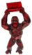 WILD KONG OIL - Resin Crackled Chrome - Red - Galeries Orlinski WILD KONG OIL - Resin Crackled Chrome - Red