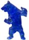 STANDING BEAR - Résine Cristal Full Fractale - Bleu