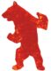 STANDING BEAR - Résine Cristal Full Fractale - Rouge
