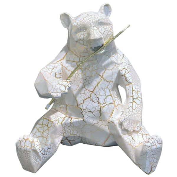 PANDA - Chrome Crackled - White