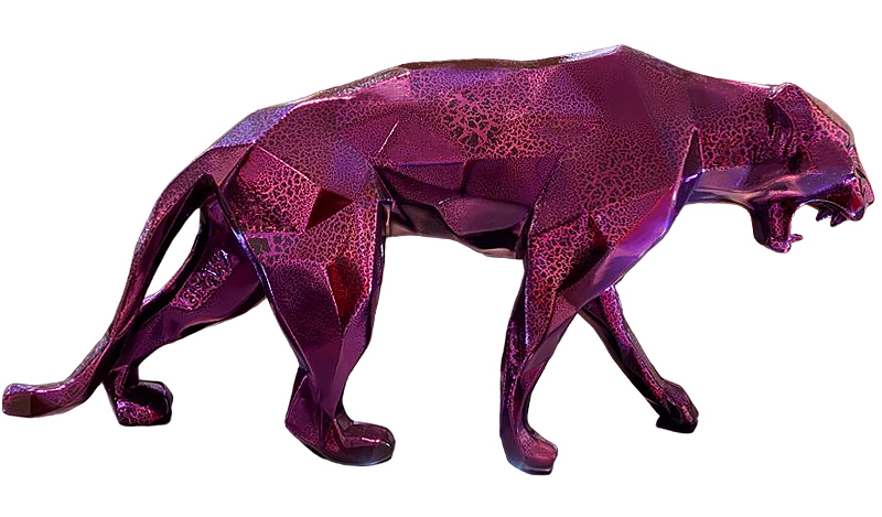 PANTHER - Resin Crackled Chrome - Purple