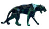 PANTHER - Resin Crackled Chrome - Green