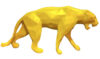 PANTHER - Metallic resin - Yellow - Galeries Orlinski PANTHER - Metallic resin - Yellow