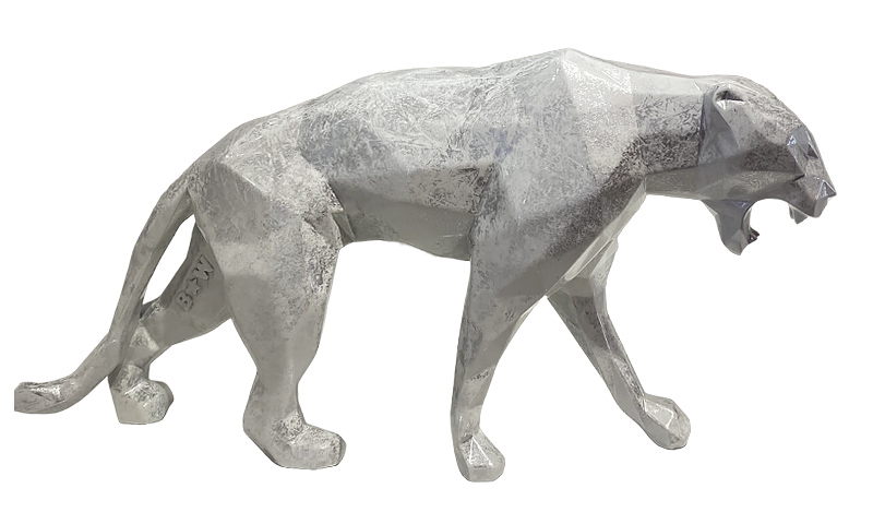 PANTHER - Resin - Marble Effect - Galeries Orlinski PANTHER - Resin - Marble Effect