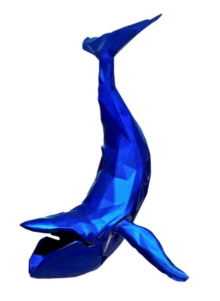 WHALE - Metallic resin - Mick blue