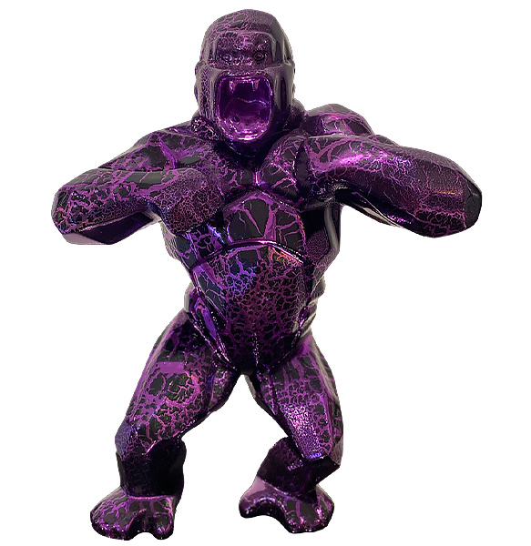 WILD KONG - Resin Crackled Chrome - Purple